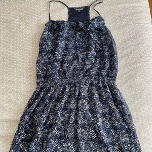 Express floral dress, racerback, knee length, size L
